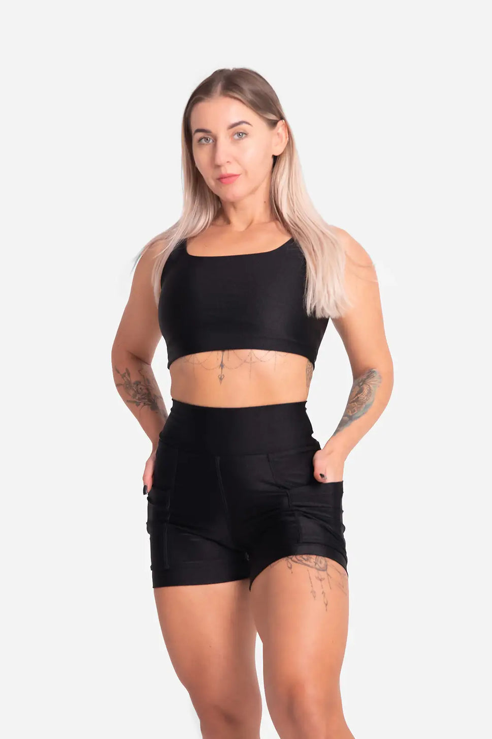 Luxe Flow Curve Bra SetM / Raven Black