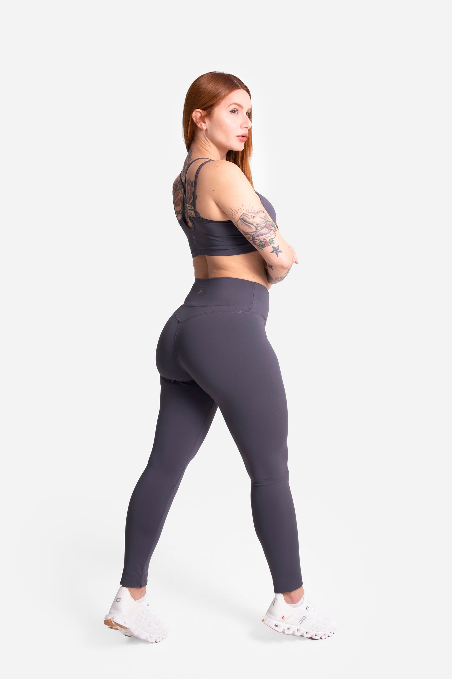 Muse Motion Strappy Bra Set - Storm Essence Grey